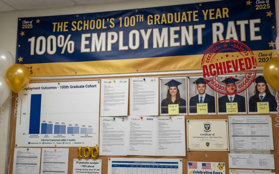 The School’s 100th graduate year achieve 100% employment rate